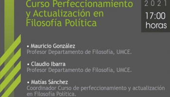 Presentan nuevo curso de Perfeccionamiento y Actualización en Filosofía Política